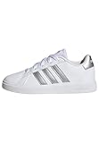 adidas Grand Court Lifestyle Tennis Lace-Up Shoes Sneaker, Ftwr White Matte Silver Matte Silver Dark, 39 1/3 EU