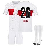 Generisch 23/24 VfB Stuttgart Neue Fußball Trikots Shorts Socken Set, Hause/Auswärts Stuttgart Trikot Fussball Trainingsanzug...