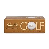 Lindt Schokolade - Golfbälle | 110 g | Drei Golfbälle aus Lindt Vollmilch-Schokolade mit Nougatcremefüllung und...