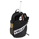 HEAD Unisex – Erwachsene Elite Backpack Tennistasche, schwarz/weiß, One Size