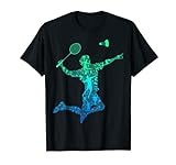 Badminton Federball Badmintonspieler Jungen Kinder Herren T-Shirt