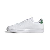 adidas Herren Advantage Shoes Tennis Shoe, Ftwwht/Ftwwht/Green, 44 EU