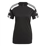 adidas Damen Squad 21 T-Shirt, Black/White, XL
