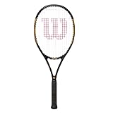 Wilson Serena Elite 103 Tennisschläger für Erwachsene, schwarz/gold (Grip 3 (4 3/8 Zoll))