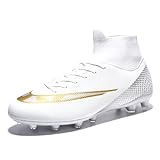 Wugehu Big Boys Fußballschuhe Cleats Wide Fit High Top Professionelle Training Sneakers