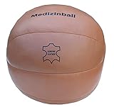 Lisaro Original Medizinball aus Echtleder – Superqualität, Vintage Retro Look, Gymnastik/Fitness Ball, Vollball Gewichtsball,...