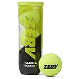 Zerv Padel Master+ Ball | Padel-Bälle 3 Stück in Dose, Für Omnicourt-Oberflächen, Trainings- & Turnierspiele