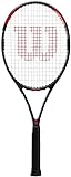 Wilson Tennisschläger Pro Staff Precision 103, Carbonglasfaser, Kopflastige Balance, 285 g, 69,2 cm Länge, Black / Red
