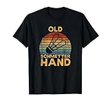 Badminton Spieler - Old Schmetterhand Spruch T-Shirt