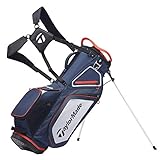 TaylorMade Pro Stand 8.0 Golftasche (2020 Version), Unisex, Tasche mit Ständer, Marineblau / Weiß / Rot, Einheitsgröße