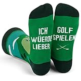 Ich Würde Lieber Ein Lustiges Socken Geschenke für Männer und Frauen - Golf