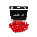 NB Sports Golf Tees in rot, Premium Golf Tee aus Plastik, 100 Stück, wiederverschließbare Verpackung (Einzelpack)