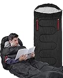 Schlafsack 3-4 Jahreszeiten Deckenschlafsäcke - 220 x 84 cm Wasserdichter Leichter Deckenschlafsack für Camping, Reisen und...