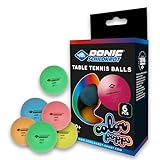 Donic-Schildkröt Tischtennisball Colour Popps, 6 farbige Bälle in Poly 40+ Qualität, 649015
