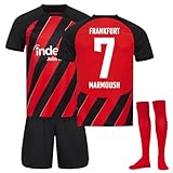 Eintracht Frankfurt Fußballtrikot, Heimtrikot der neuen Saison in Schwarz und Rot, Trikot für Erwachsene und Kinder, Hosen und...