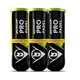 Dunlop Pro Padel – Padel Bälle für Wettkämpfe und Turniere (1x3er Dose)