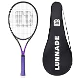 LUNNADE Tennisschläger für Erwachsene, 27 Zoll Leicht Tennisschläger mit Hülle, Geeignet für Damen Herren Anfänger und...