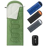 Forceatt Schlafsack Outdoor Schlafsack kleines packmaß Sommerschlafsack Deckenschlafsack Camping, Reise, Festival Geeignet für...