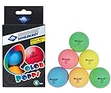 Donic-Schildkröt Tischtennisball Colour Popps, 6 farbige Bälle in Poly 40+ Qualität, 649015