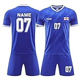 LAIFU Personalisiertes Fußballtrikot Fussball Trikot Mit Nummer und Namen
