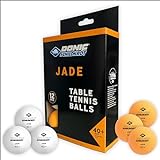 Schildkröt 618045 Unisex – Erwachsene Donic Tischtennisball Jade, Poly 40+ Qualität, 12 STK. im Polybag, 6 x weiß / 6X...