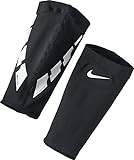 Nike Unisex-Adult Guard Lock Elite Football Sleeve Schienbeinschoner Stutzen, Black/White/White, L