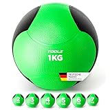 TOOLZ 1 kg Medizinball für effektives Krafttraining - Medicine Ball für das Schnellkraft-, Explosivkraft- und...