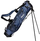 Golf Tragetasche Pancelbag für 6 Schläger Halbsatztasche in BLAU mit Schutzkappe und Schultergurt.
