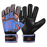 Gonex Torwart Handschuh Fußball Herren Erwachsene Damen Torwarthandschuhe mit Fingersave GK Gloves für Jugendliche Kinder...