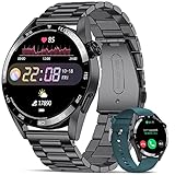 LIGE Smartwatch Herren mit Telefonfunktion, 1.32''HD Colour Display Fitness Armbanduhr mit Pulsuhr/Schlafmonitor/Message...