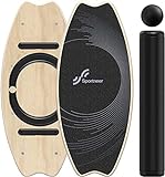 Balance Board Holz, Sportneer Indoorboard Skateboard, Indoor Surfboard Trickboard und Gleichgewichtsboard für Kinder und...