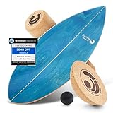 Surfin Balance Board - einzigartiges Board inkl. Rolle, Halbkugel und Balance Ball - Surf- Gleichgewichtstraining - Kinder -...