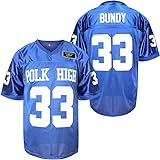 33 AL Bundy Fußball Trikot Blau Shirt 90er Jahre Hip Hop Kleidung Party, Blau, 3X-Groß