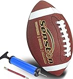 Senston American Football Size 9 Unisex-Youth Strapazierfähiges Komposit-Leder Sanfte Berührung Football Ball