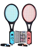 Tendak Tennisschläger für Nintendo Switch Mario Tennis Aces Spiele Tennis Racket für Joy-Con Controllers mit 12 in 1 Spiele...