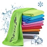 Fit-Flip Kühlendes Handtuch - als Cooling Towel und mikrofaser Kühltuch - kühlendes Sporthandtuch - Airflip Towel für Fitness...