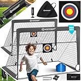 KESSER® Fußballtor Kinder Pop-Up 2er Set | Fußball-Tore Faltbar mit Glasfaserstangen & hochwertigen Tornetzen für Indoor,...